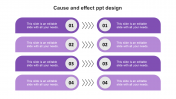 Our Predesigned Cause And Effect PPT Design Model