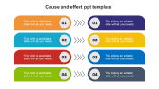 Simple Cause And Effect PPT Template Presentation