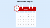 Innovative PPT Calendar Template Slide Design