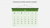 Amazing PowerPoint Monthly Calendar Template Presentation
