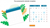 Get Free PowerPoint Calendar Template Presentation