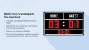 Simple digital clock for powerpoint free download
