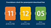 Countdown Clock For PowerPoint Template & Google Slides Free