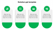 Solution PPT Template Slide Design With Four Node