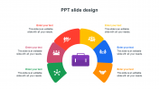 Get PPT Slide Design Template With Six Node