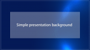 Simple Presentation Background Template With Dark Theme