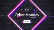 Amazing Cyber Monday Design Template Presentation