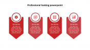 Professional Looking PowerPoint Template with Red Theme 