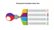 Amazing PowerPoint Template Ideas Free PPT-Bulb Model