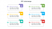 Simple PPT Slide Design Presentation Template With Six Node