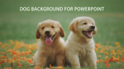 Cute dog background for PowerPoint
