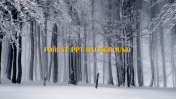 Pleasant Forest PPT Background Template With Winter Theme