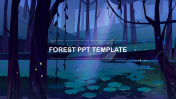 Amazing Forest PPT Template With Dark Theme Slide Design