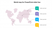 Editable World Map For PowerPoint Slide Free Download