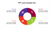 Attractive PPT Cycle Template Free Download Slide Design