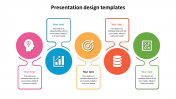 Simple Presentation Design Templates With Five Node