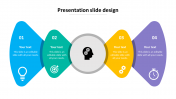 Innovative Presentation Slide Design Template-4 Node