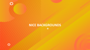Nice Backgrounds PowerPoint Presentation Template Design