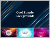 Cool Simple Backgrounds PowerPoint and Google Slides Themes