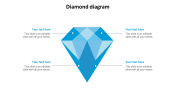 Diamond Diagram PowerPoint Presentation-Four Node