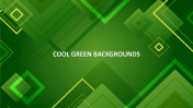 Beautiful Cool Green Backgrounds Slide