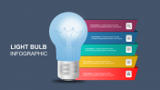 Amazing Light Bulb Infographic Slide Template Diagram