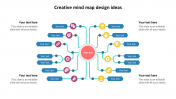 Creative Mind Map Design Ideas Template With Four Node