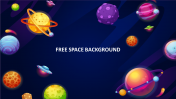 Free Space Background PPT Template and Google Slides