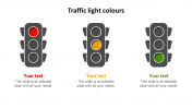 Stunning Traffic Light Colors Slide Template Presentation