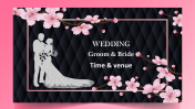Our Predesigned Dark Themed Wedding Slide Template