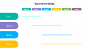 Creative Gantt Chart Design Slide Template Presentation