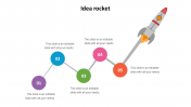 Attractive Idea Rocket PowerPoint Template Slide Design
