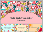 Cute Backgrounds For Summer PowerPoint And Google Slides