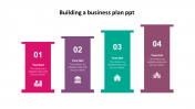 Building A Business Plan PPT With Four Nodes