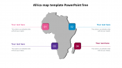 Get Africa Map Template PowerPoint Free Presentation