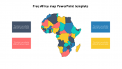Free Africa Map PowerPoint Template Design