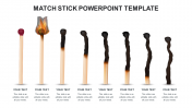 Match Stick PowerPoint Template Slide Design