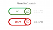 Download Awesome Do and Don't Template for Business slides