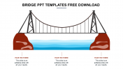 Unique Bridge PPT Templates Free Download With Three Nodes