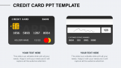 Attractive Credit Card PPT Template Design
