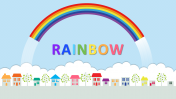 Editable Rainbow Slides Template For Presentations