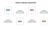 Simple Project Timeline PowerPoint Presentation Slide