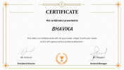 Download Free Certificate Template PPT and Google Slides