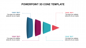 PowerPoint 3D Cone Template Designs Presentation Slide