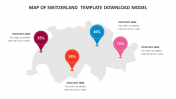 Attractive Map Of Switzerland Template Download Model