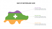 Unique Map Of Switzerland Slide For  Great Presentation 