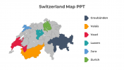 Switzerland Map PowerPoint Template And Google Slides