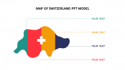 Stunning Map Of Switzerland PPT Model Slides Presentation