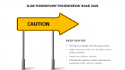 Slide PowerPoint Presentation Road Sign Design Templates