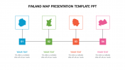Editable Finland map presentation template ppt design